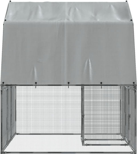 vidaXL 3294910 Galvanized Steel Cage for Birds 285x195x230cm