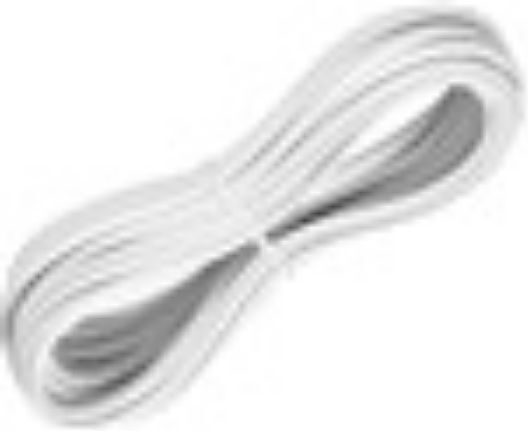 Eucom Flat Telephone Cable RJ11 6P4C 30m White (10-100-0063Λ)