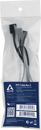 Arctic 4-Pin pwm - 4-Pin pwm Cable 0.7m Black (ACCBL00007A)