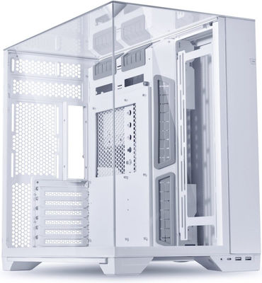 Lian Li O11 Vision Gaming Midi Tower Computer Case with Window Panel White