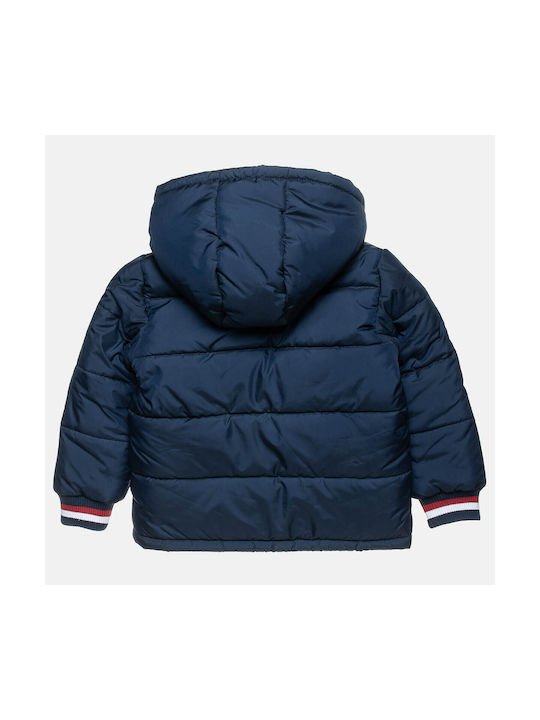 Alouette Kids Casual Jacket with Lining & Hood Navy Blue