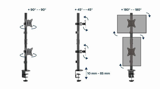 Gembird Stand Desk Mounted Monitor (MA-D2-02)