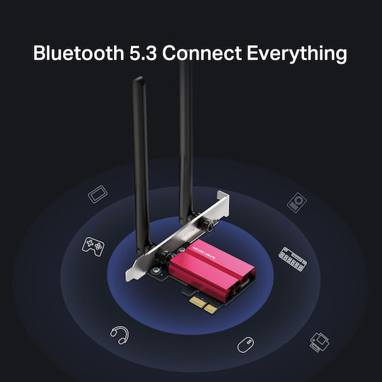 Mercusys MA86XE v2 Безжична мрежова карта Wi-Fi 6E PCI-e
