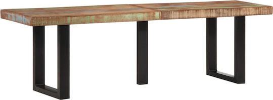 Bănci pentru Masă cu Suprafață de Lemn Maro 1buc 160x35x45buc
