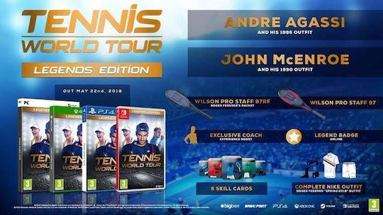 Tennis World Tour (Legends Edition) PS4 Game