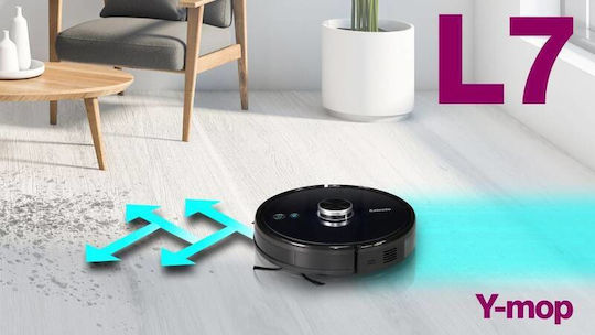 Salente Evolveo L7 Σκούπα Ρομπότ με Χαρτογράφηση Laser & Απορρόφηση 3300Pa Μαύρη