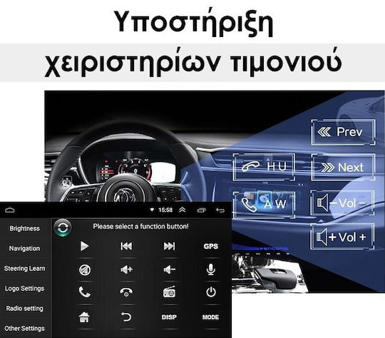 Kirosiwa Ηχοσύστημα Αυτοκινήτου για Seat Cordoba 2003-2008 (Bluetooth/USB/WiFi/GPS) με Οθόνη Αφής 7"