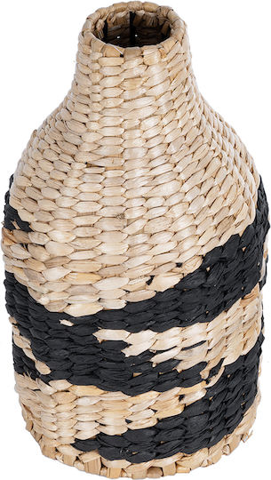 GloboStar Vază Decorativă Rattan Artificial Garden Jordan Bej 16x16x30cm 1buc