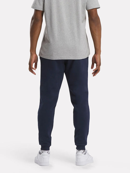 Reebok Identity Men's Fleece Sweatpants with Rubber Blue