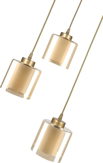 Megapap Kenedey Pendant Light Gold with Socket E27 30x95cm