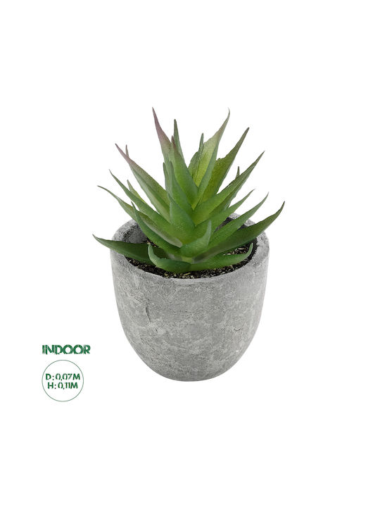 Globostar Artificial Garden Succulent Aloe 21010 Decorative Plant Succulent Aloe H11cm