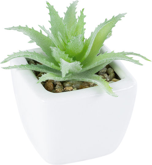 Globostar Artificial Garden Succulent Aloe Lotus 20976 Decorative Plant Succulent Aloe Lotus H8cm