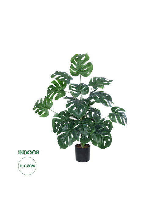 Globostar? Artificial Garden Monstera 20923 Διακοσμητικό Φυτό Μονστέρα Υ80cm