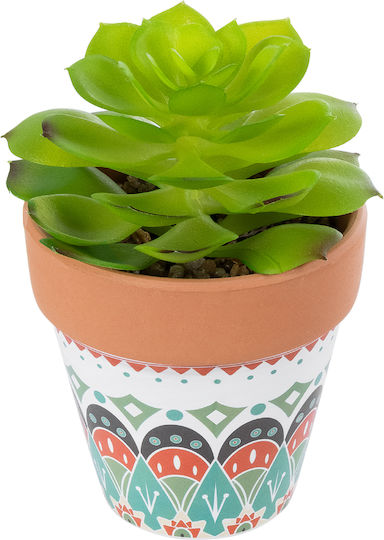 Globostar? Artificial Garden Succulent Echeveria 21049 Διακοσμητικό Φυτό Παχύφυτο Εχεβέρια Υ14cm