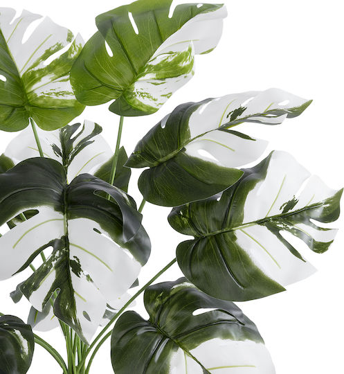 Globostar? Artificial Garden Albino Monstera 20935 Διακοσμητικό Φυτό Λευκή Μονστέρα Υ55cm
