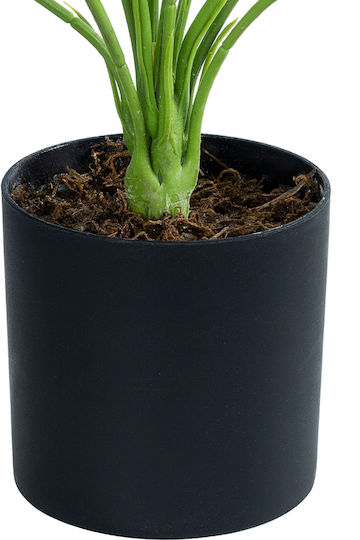 Globostar? Künstliche Gartenbanane Zebra 20929 Dekorative Pflanze Banane Zebra H55cm