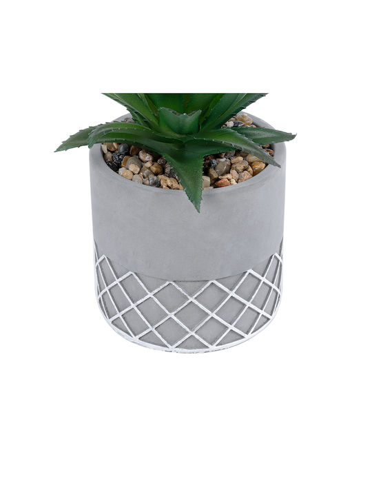 Globostar? Artificial Garden Succulent Aloe 21096 Decorative Plant Succulent Aloe H17cm