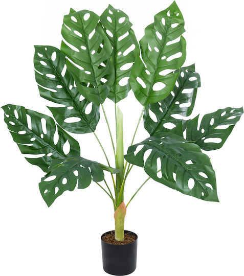 Globostar Artificial Garden Monstera 20924 Διακοσμητικό Φυτό Μονστέρα Υ90cm 20937