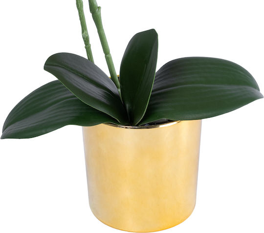 Globostar Künstlicher Garten Blaue Orchidee 21130 Dekorative Pflanze Blaue Orchidee H43cm