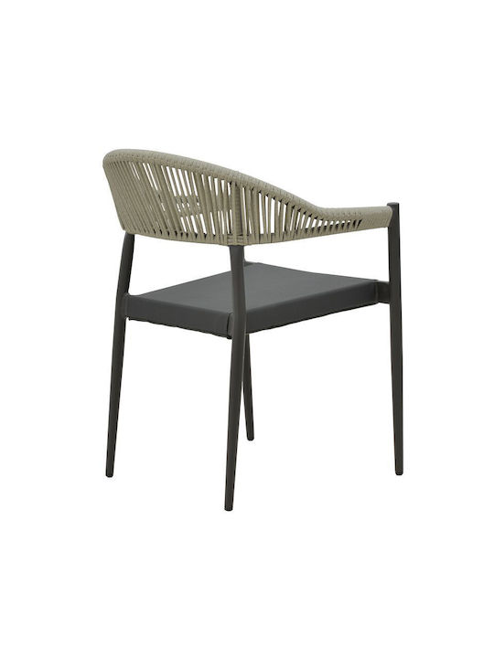 Set Esszimmer im Freien Elation-kliton B Charcoal 7Stück