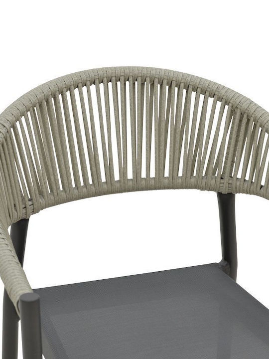 Set Esszimmer im Freien Elation-kliton B Charcoal 7Stück
