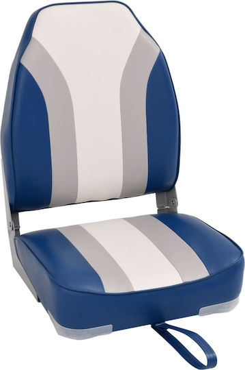 Boat Seat Set 2 Pieces High Back Folding 3284301