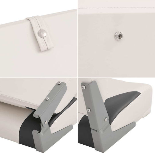 Folding Boat Seat Set 4 Pieces Low Back 3284297