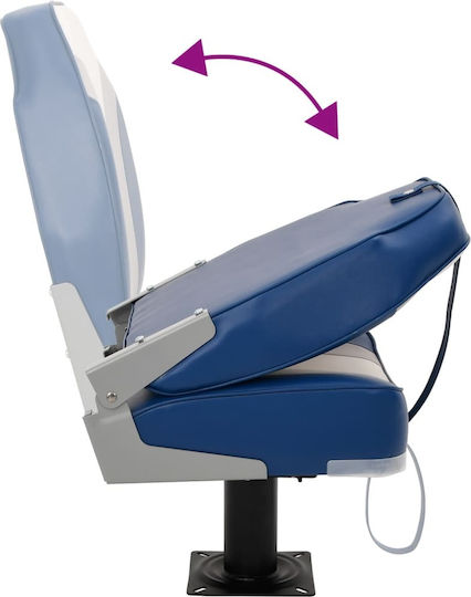 Boat Seat Set 2 Pieces High Back Folding 3284301