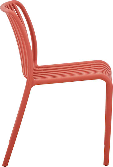 Catering Chair Polypropylene Red 48x44x79cm
