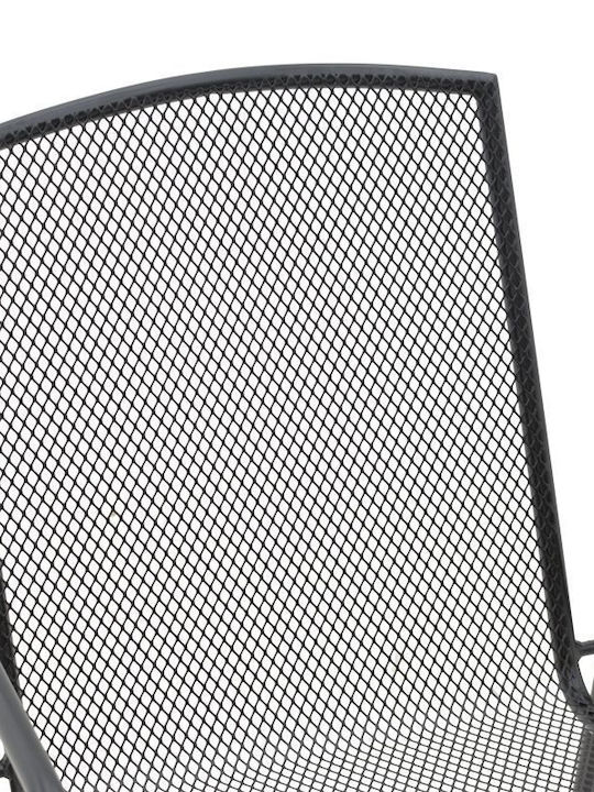 Outdoor-Stuhl Metallisch Pomedon Black Velvet-Black Metal 56x64x87εκ.