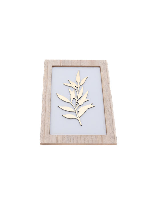 Uncle George White Wooden Wall Decor 21x1x14.5cm