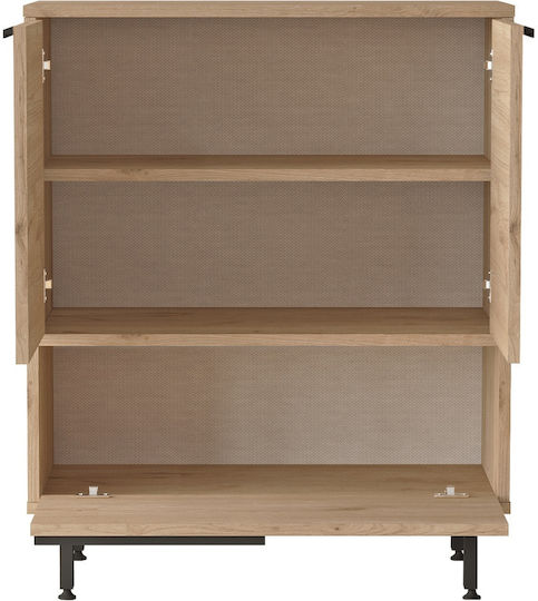 Μπουφές Emerson από Ξύλο & Μέταλλο Φυσικό 35.5x74.8x90.4cm