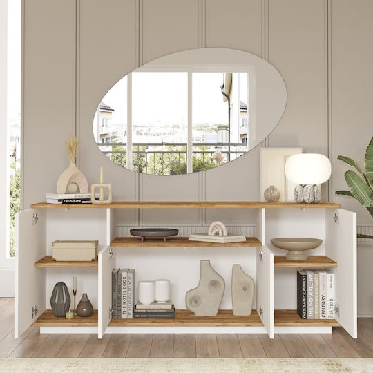 Мебели за съхранение Bowes Pine/White 180x44.5x75см