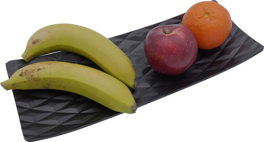 Uncle George Dekorative Rechteckige Schwarze Platte 34,5x13x13cm