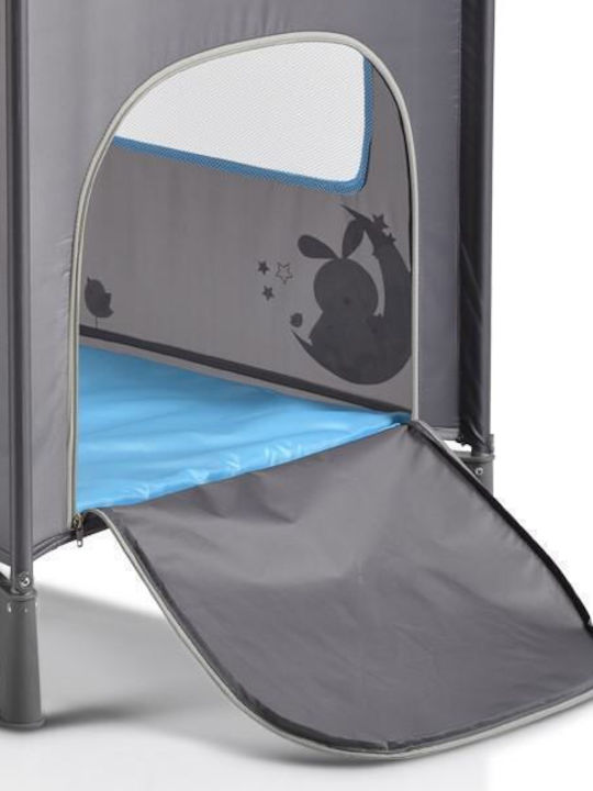 Moni Sleepy Playpen 2 Levels with Changing Table & Mattress Blue 120x60cm