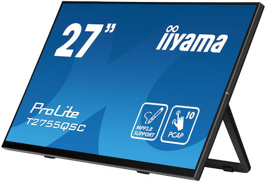 Iiyama Prolite IPS Touch Monitor 27" QHD 2560x1440 με Χρόνο Απόκρισης 5ms GTG