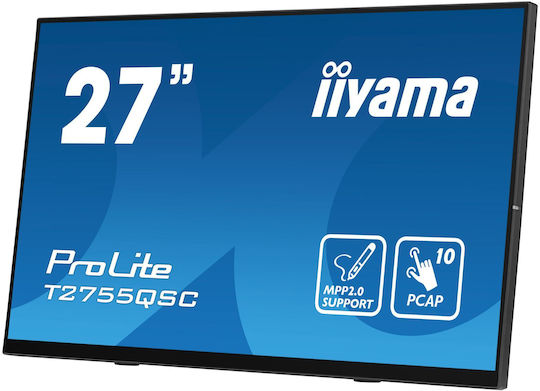 Iiyama Prolite IPS Touch Monitor 27" QHD 2560x1440 με Χρόνο Απόκρισης 5ms GTG