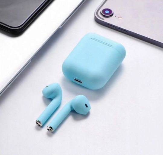 Remax TWS-R20 Earbud Bluetooth Handsfree Ακουστικά με Θήκη Φόρτισης Μπλε