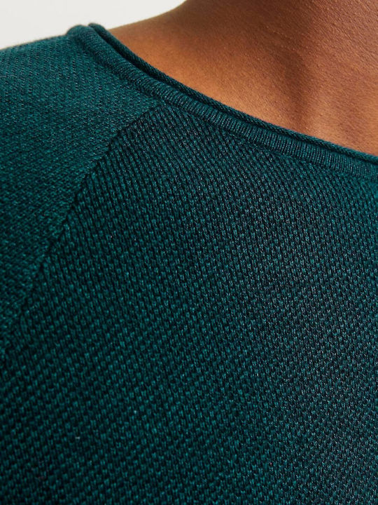 Long Sleeve Sweater Deep Teal Twist