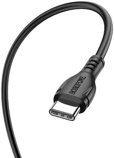 Borofone Bx51 Triumph USB 2.0 Cable USB-C male - USB-C 60W PD Μαύρο 1m 41070