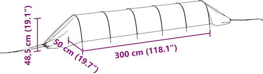 vidaXL 3281504 Seră Tunel cu Cadru Metalic