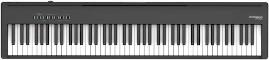 Roland Electric Stage Piano FP-30X Home Bundle Set with 88 Weighted Keys Built-in Speakers and Connection with Headphones and Computer Black