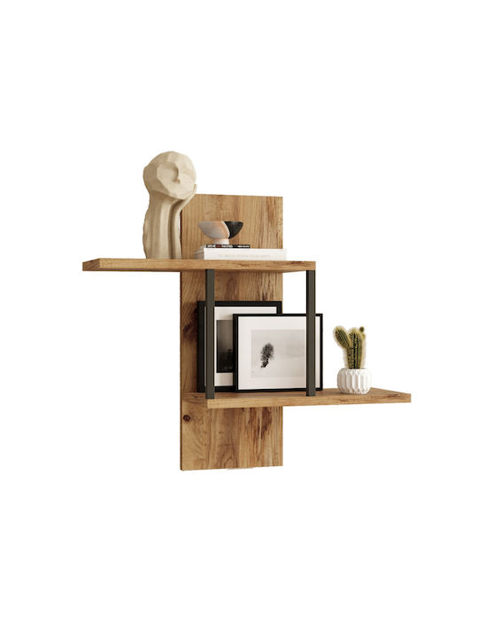 Shelf Wall Particleboard/metal 66x19.5x60cm