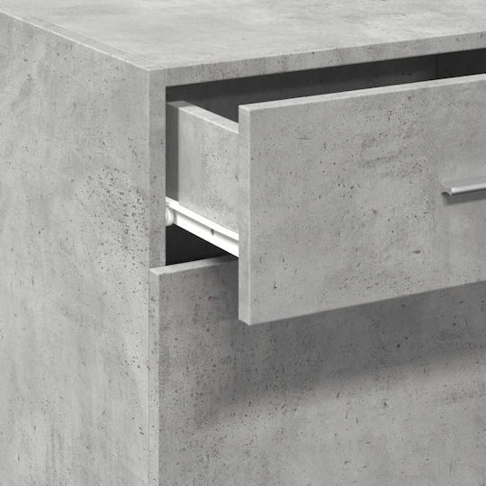 Hängeschrank fürs Wohnzimmer aus Spanplatte Grau 50x42,5x93 cm