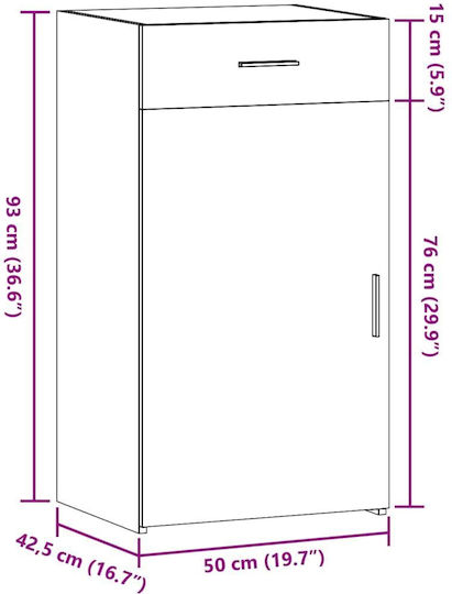 Ράφι Γκρι Sonoma 50x42.5x93εκ.