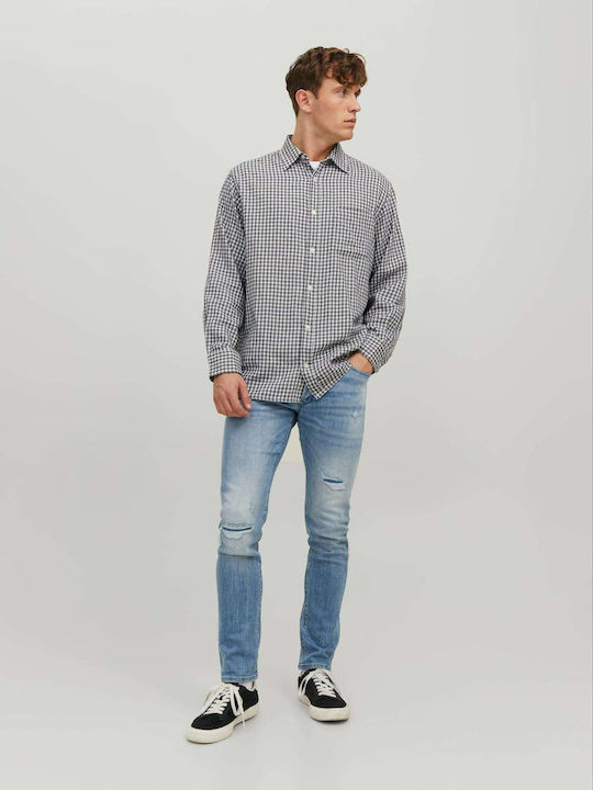 Jack & Jones Pantaloni de Bărbați din Jean în Croială Slim Albastru