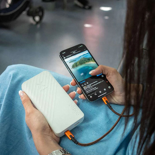 Xtorm Go2 Power Bank 20000mAh 15W με Θύρα USB-A και Θύρα USB-C Λευκό