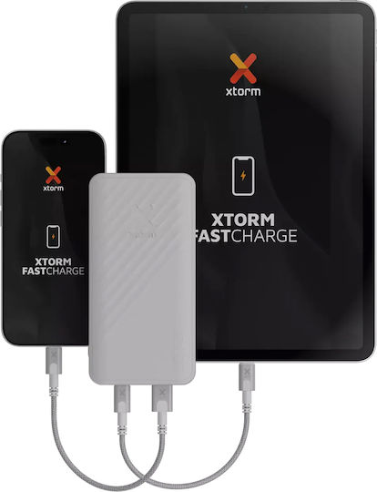 Xtorm Go2 Power Bank 20000mAh 15W με Θύρα USB-A και Θύρα USB-C Λευκό