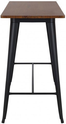 Τραπέζι Μπαρ Relix 120x60x102 Μαύρο - dark oak Τραπέζι Μπαρ Relix 120x60x102 Μαύρο - dark oak