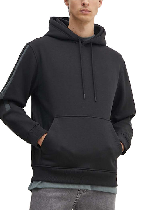 Calvin Klein Logo Men's Sweatshirt with Hood Gray